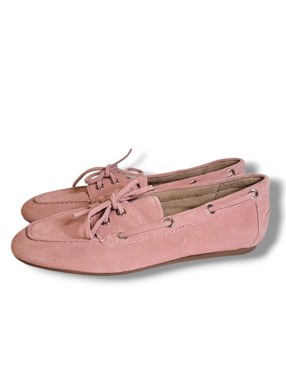Marc Fisher Uleena Boat Loafers Blush Pink NEW